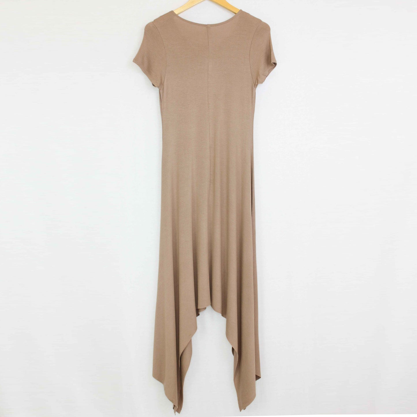 Short Sleeve Side Tails Maxi Dress