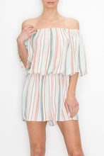 Load image into Gallery viewer, Off Shoulder Romper - Olive