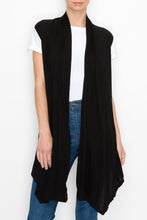 Load image into Gallery viewer, Open Front Vest - Black