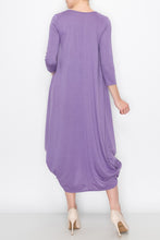 Load image into Gallery viewer, Solid Balloon Dress - Purple