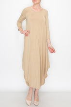 Load image into Gallery viewer, Solid Balloon Dress - Beige