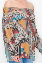 Load image into Gallery viewer, Aztec Print Loose Top
