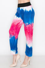 Load image into Gallery viewer, Blue &amp; Pink Tie Dye Print Pants