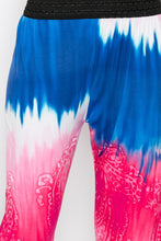 Load image into Gallery viewer, Blue &amp; Pink Tie Dye Print Pants