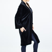 Load image into Gallery viewer, Velvet Kimono Cardigan - Black