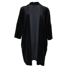 Load image into Gallery viewer, Velvet Kimono Cardigan - Black