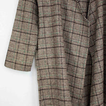 Load image into Gallery viewer, Oversized Open Front Checkered Jacket