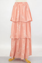 Load image into Gallery viewer, Layered Ruffle Maxi Skirt - Blush