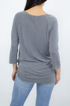 Load image into Gallery viewer, Twisted Front Comfortable Top - Grey